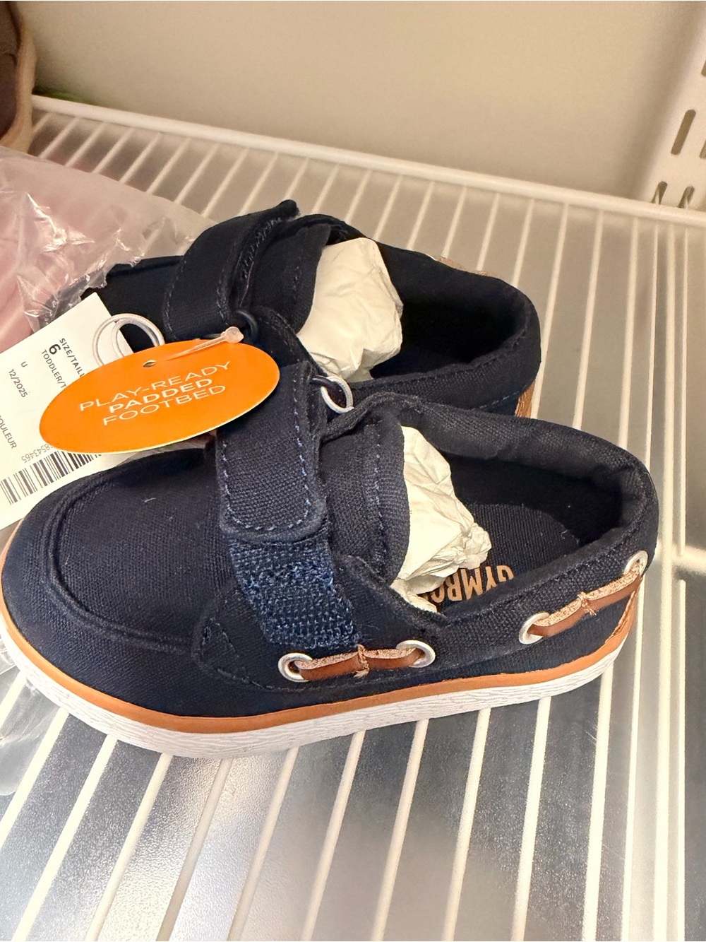NWT- Gymboree Navy Canvas Slip-On Shoes 6T